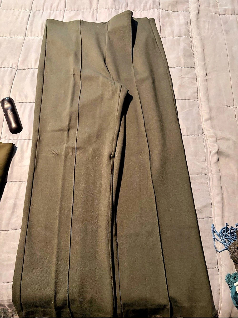 Ann Taylor Olive Pleated Trousers Size XL Petite